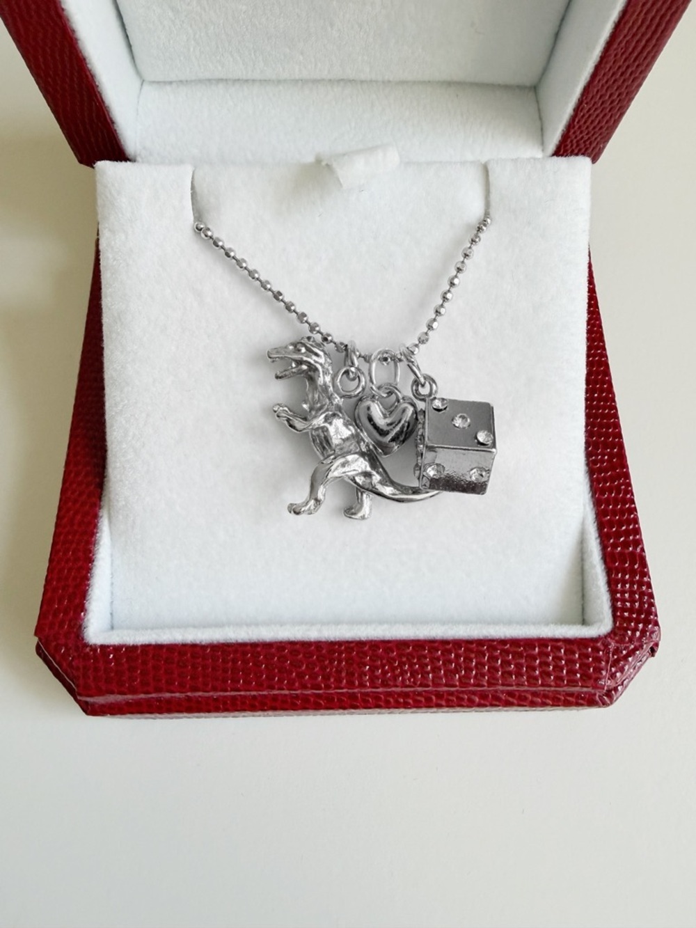 Silver Dino Necklace
